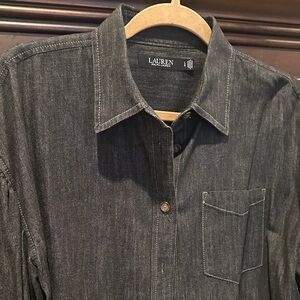Ralph Lauren Black Button Down Shirt
